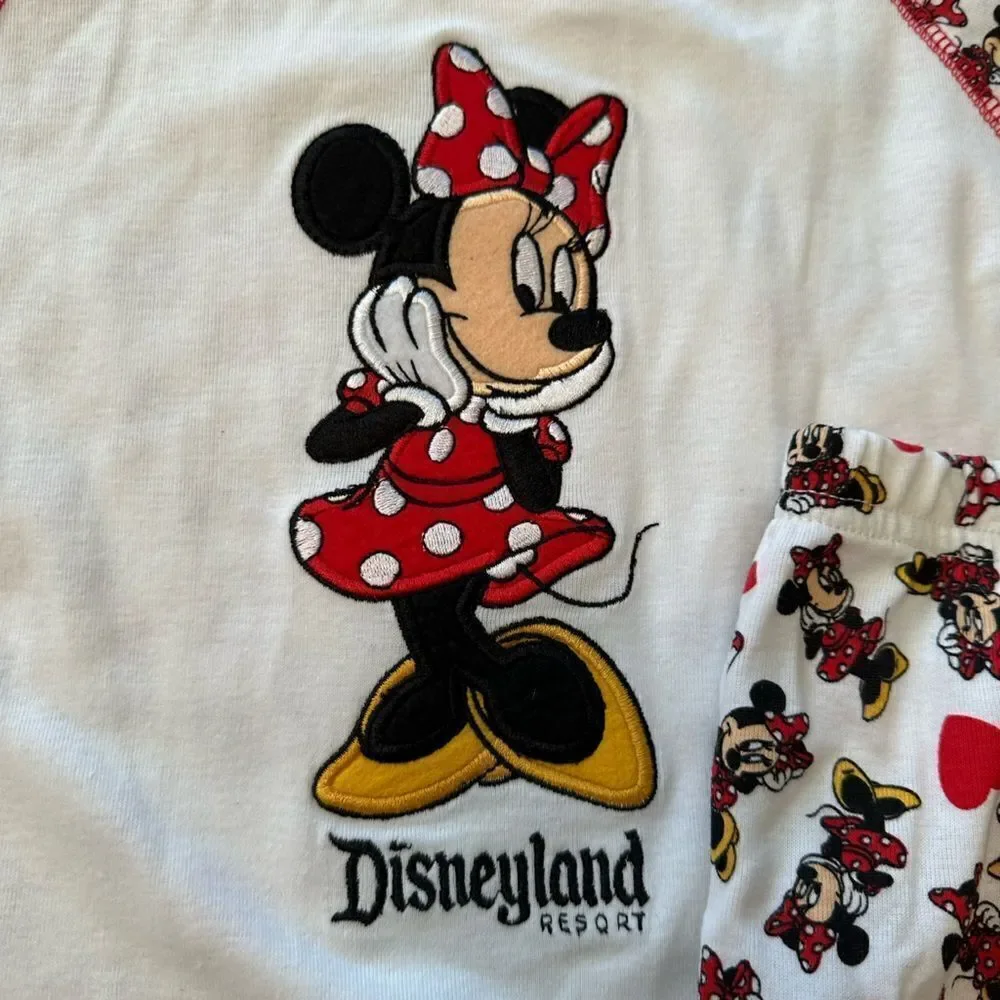 Disney Parks Minnie Mouse & hearts pajama set